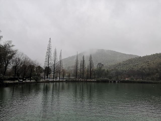 直在下小雨,天气的原因吧,游人很少(冬季的雨天游览有点冷飕飕的)幽静