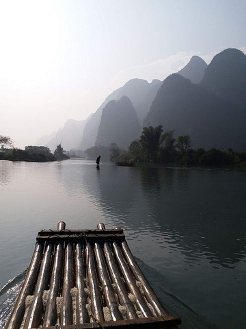 "一路风景无限美，两岸的山水真的像一副水墨画一般_遇龙河景区"的评论图片