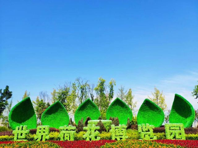 "蓝天白云，真的太美了，欢迎来遂宁看美景_观音湖景区"的评论图片