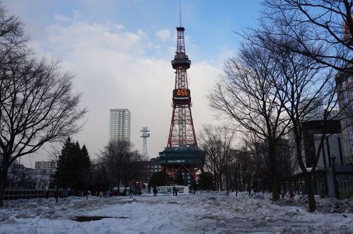 "电视塔的灯光会开启，到了夜晚，札幌电视塔在灯光的点缀下变得格外的迷人，冬季去，又有积雪衬托，非常浪漫_札幌电视塔"的评论图片