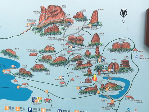 龟峰风景名胜区旅游景点攻略图