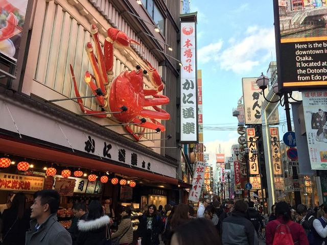 "夜间冷风袭来，因为是冬天，老实说有点冷。沿岸霓虹灯闪烁很华丽_道顿堀水上观光船"的评论图片