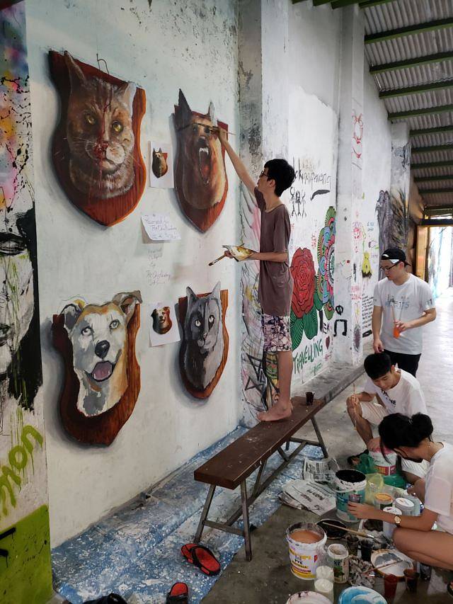 槟城街头艺术街区