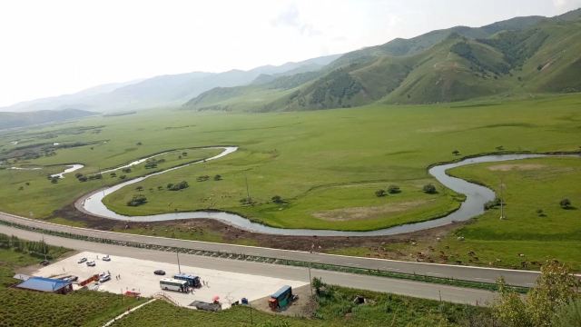 乌拉盖草原九曲湾景区