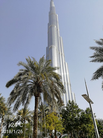 "2018年1月份去迪拜旅游的时候，有机会目睹了迪拜塔的风釆。据说建筑造价达十六亿美元_哈利法塔"的评论图片